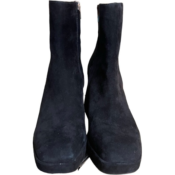 Dolce Vita Ulysses Square Toe Platform Boots Chunky Heel Black Size 7.5 - Picture 5 of 8